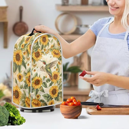 Birds Sunflower Print Blender Dust Cover, Stand Mixer or Coffee Maker Appliance - Image 3