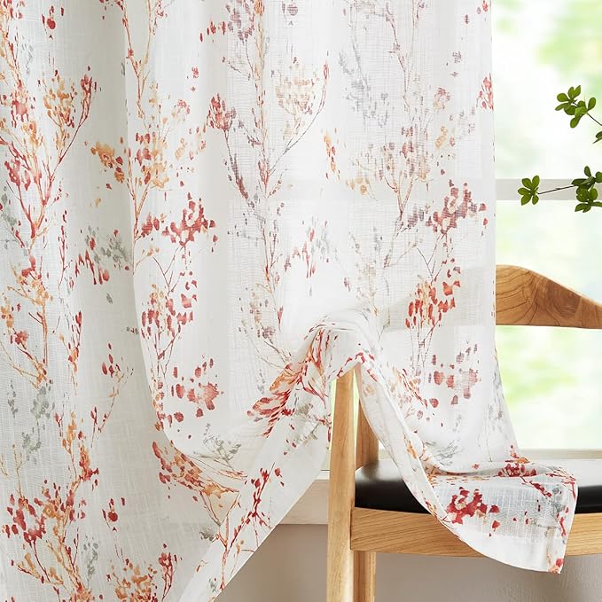 Treatmentex White Semi Sheers Curtains - Image 3