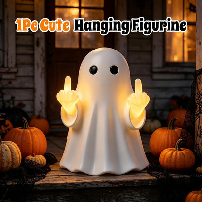 Halloween Ghost Light Glow Cute Finger Ghost Statue