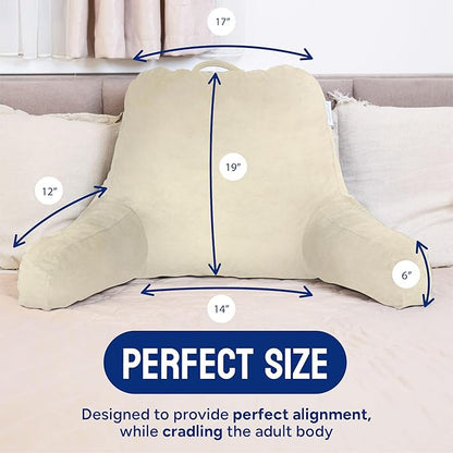 ComfortSpa Reading Pillow for Bed Adult Size, Back Rest Pillow - Image 6