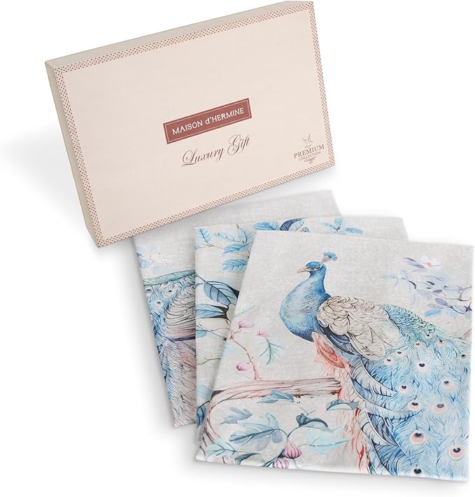 Maison d' Hermine Kitchen Towel 100% Combed Cotton Premium Set of 3 by MaisondHermine