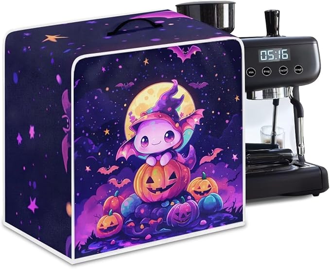 Coffee Maker Covers for Kitchen Counter Halloween Axolotl Coffee Machine Dust by Unknown