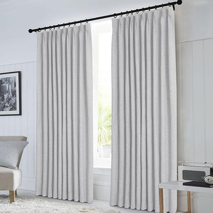 Macochico Pinch Pleated Full Blackout Curtains - Image 2