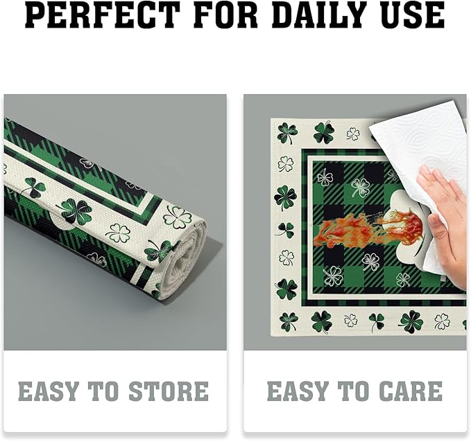 Giwawa Lucky Clover Placemats Set of 4 - Image 6