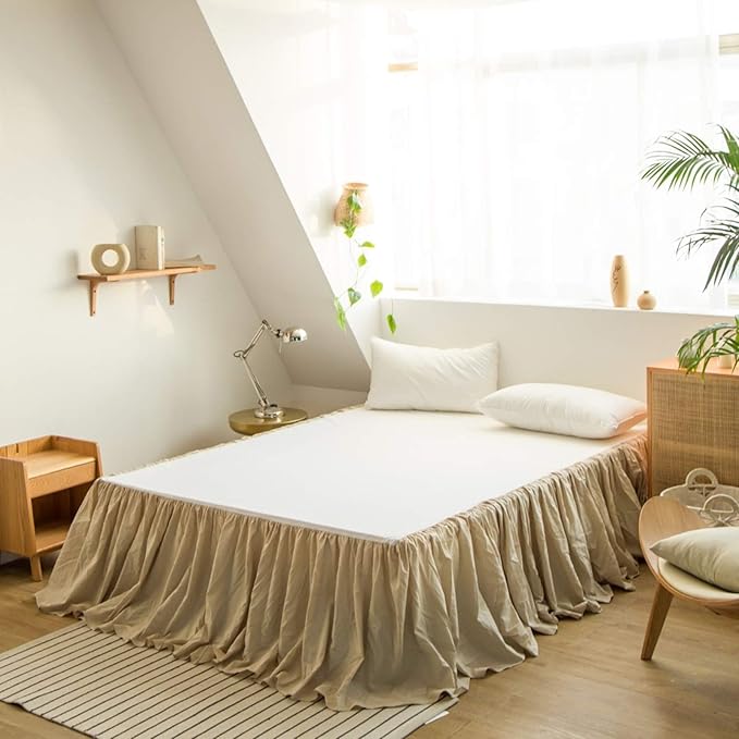 BISELINA French Linen Bed Skirt by BISELINA