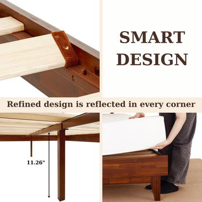 bme caden 15 inch deluxe bed frame with on a desk or shelf