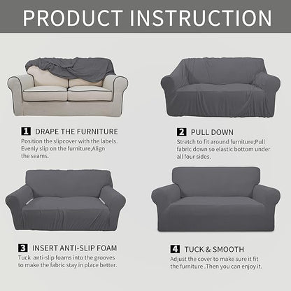 Easy-Going Stretch Chair Sofa Slipcover 1-Piece Couch Sofa Cover Furniture - Image 5