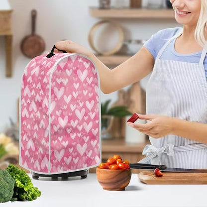 Talayituse Pink Love Heart Print Blender Dust Cover, Fingerprint Protection - Image 3