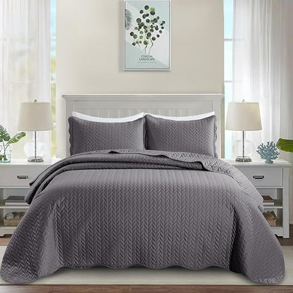 IR Imperial Rooms 8 Pack Quilt King Size Bedding - Image 2