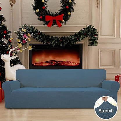 Easy-Going Stretch 4 Seater Sofa Slipcover 1-Piece Sofa Cover Furniture - Image 2