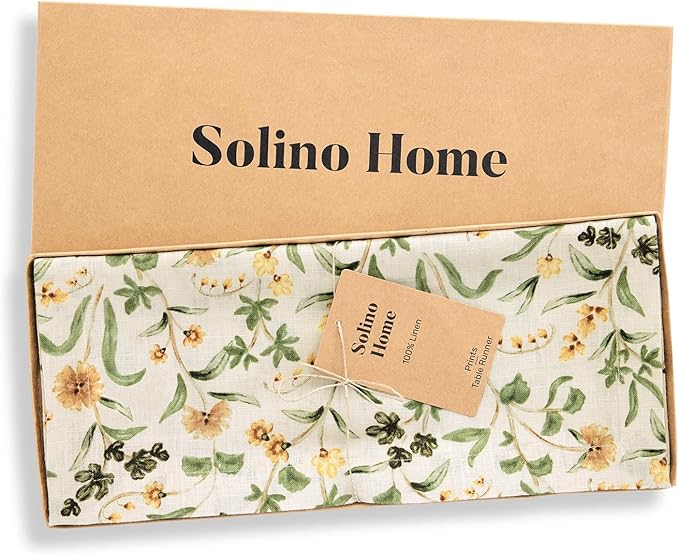 Solino Home 100% Pure Linen Table Runner 72 Inches Long - Image 5