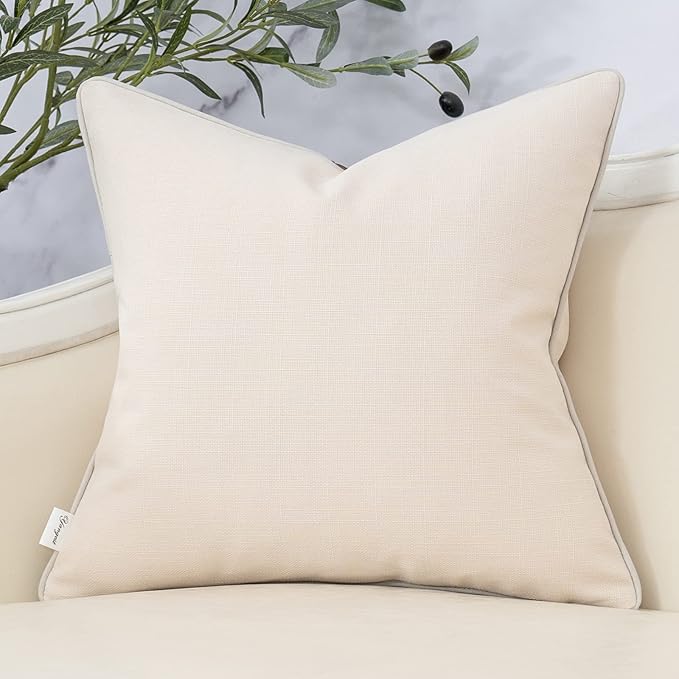 Yangest Patchwork Pillow Cover 18x18 Inch Luxury Cotton and Linen Cushion Cover - Image 2