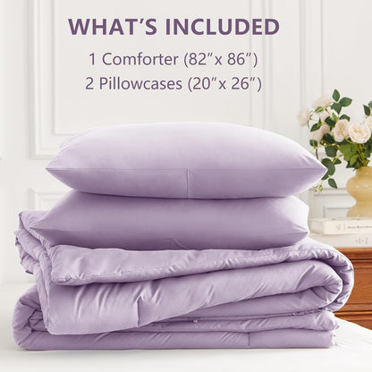 himeet full size comforter sets, 3 pieces with showing dimensions
