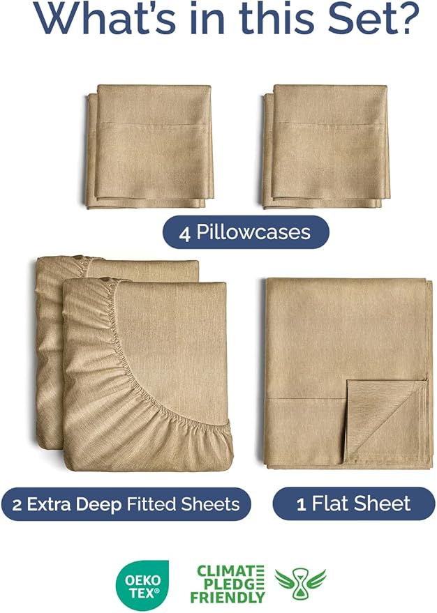 Extra Deep Split King Sheet Set - Image 2