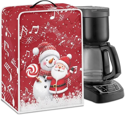 Coffee Maker Cover for Kitchen Counter Christmas Santa Claus Coffee Machine by Unknown