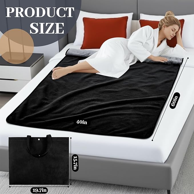 Waterproof Blanket for Bed Couch Sofa, Fleece and Flannel Waterproof Mat - Image 2