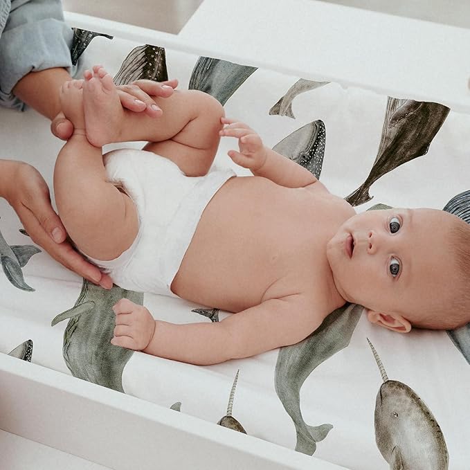 Gllquen Baby Bassinet Sheets 4 Pack, Breathable Cozy Fitted Mattress Sheet - Image 7