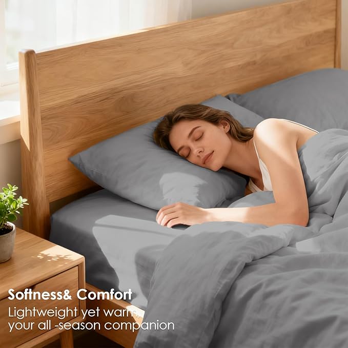 King Sheet Set - 4 Piece Silky Ultra Soft Breathable Bed Sheet Set, Hotel - Image 2