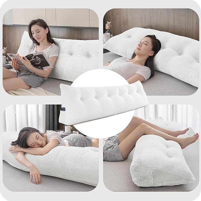 Large Bolster Triangular Headboard Wedge Backrest Positioning Support Bed Rest - Image 4