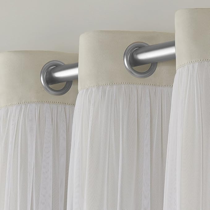 TOWN & COUNTRY LUXE Talia Double Layer Indoor Curtains, Sheer and Room - Image 5