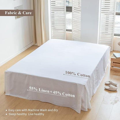 BISELINA French Linen Bed Skirt - Image 3