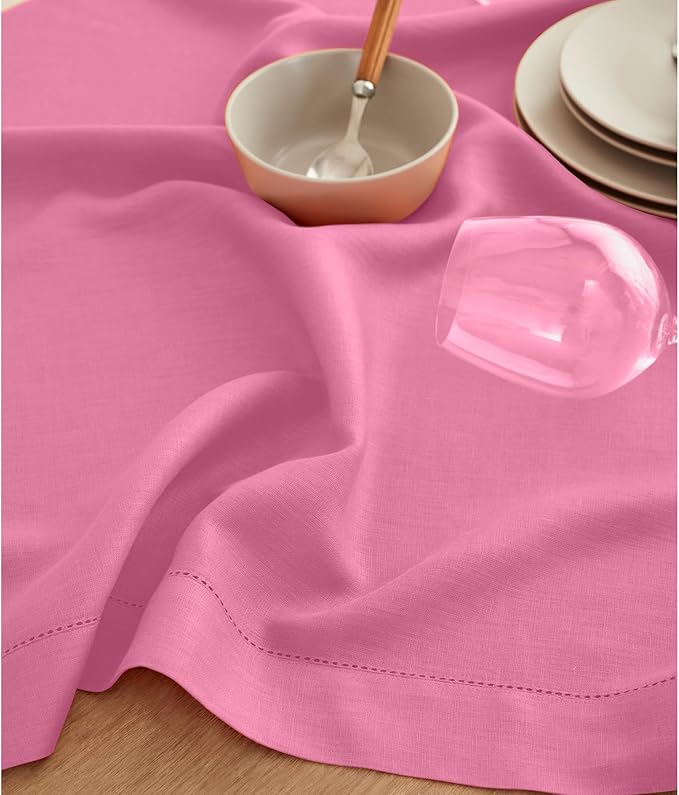 Solino Home Linen Flamingo Pink Table Runner 144 Inches Long - Image 9