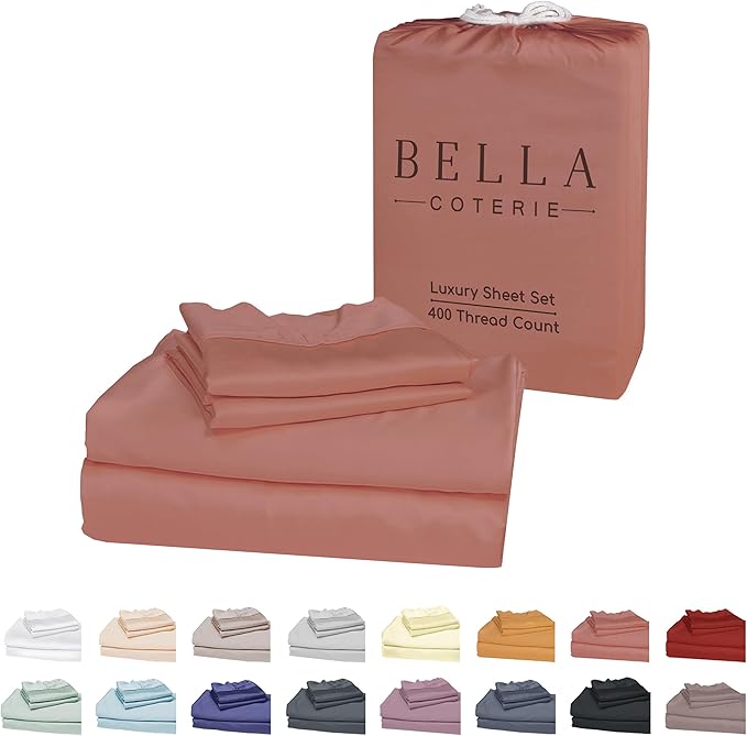 Bella Coterie Luxury Bamboo Viscose King Size Sheet Set | 100% Organically by BC