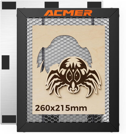 acmer honeycomb laser bed with aluminum plate, 260x125mm, main product view