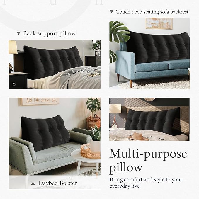11 lbs Thickened Headboard Pillow Wedge Pillow Headboard Reading Pillow Bed - Image 4