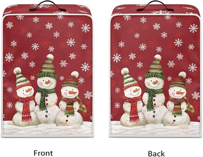 Christmas Coffee Maker Cover, Cute Snowman Coffee Dust Cover, Xmas Mixer - Image 2