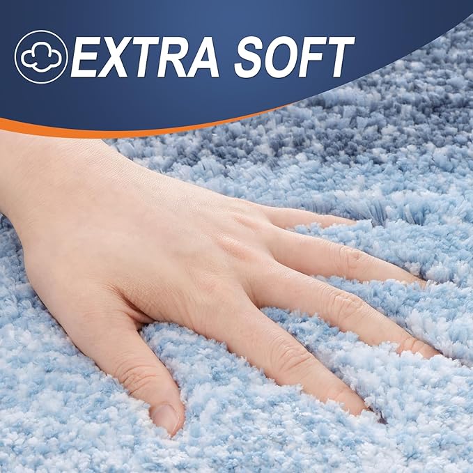 OLANLY Bathroom Rugs Mat 59x35, Extra Soft Absorbent Microfiber Bath Rugs - Image 2