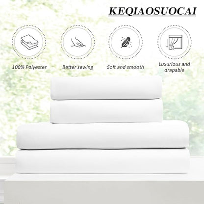 KEQIAOSUOCAI White Blackout Curtains 104 Inches Long, Custom Made Pinch Pleated - Image 5