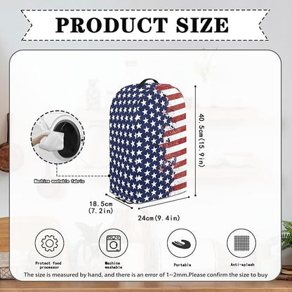 American Flag Art Blender Cover Dust Proof Small Appliance Cover Foldable Dust - Image 5
