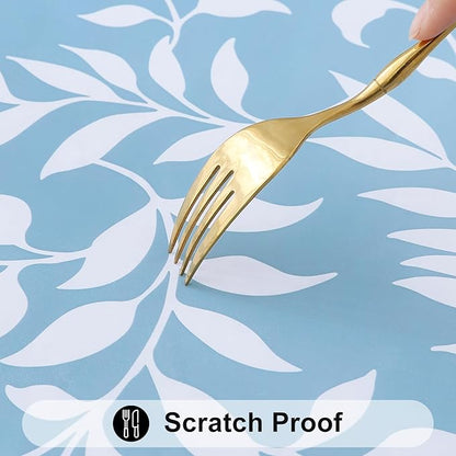 Smiry Rectangle Picnic Tablecloth, Waterproof Elastic Fitted Table Covers - Image 6