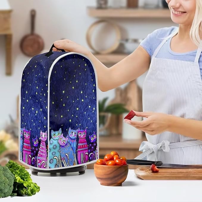 Talayituse Galaxy Cat Print Blender Cover Kitchen Appliance Covers Stand Mixer - Image 3