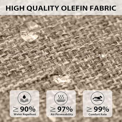 Sundale Outdoor Olefin Deep Seat Cushion, Patio Chair Cushion and Pillow - Image 2