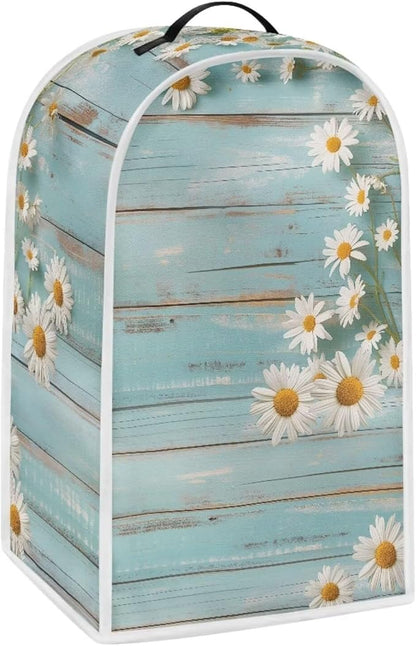 Daisy Blender Cover Teal Wood Appliance Dust Cover Universal by HUISEFOR