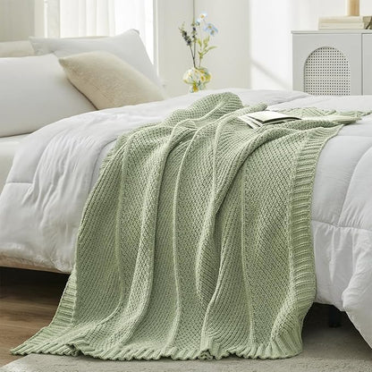 Amélie Home Chevron Chenille Knit Throw Blanket - Image 7