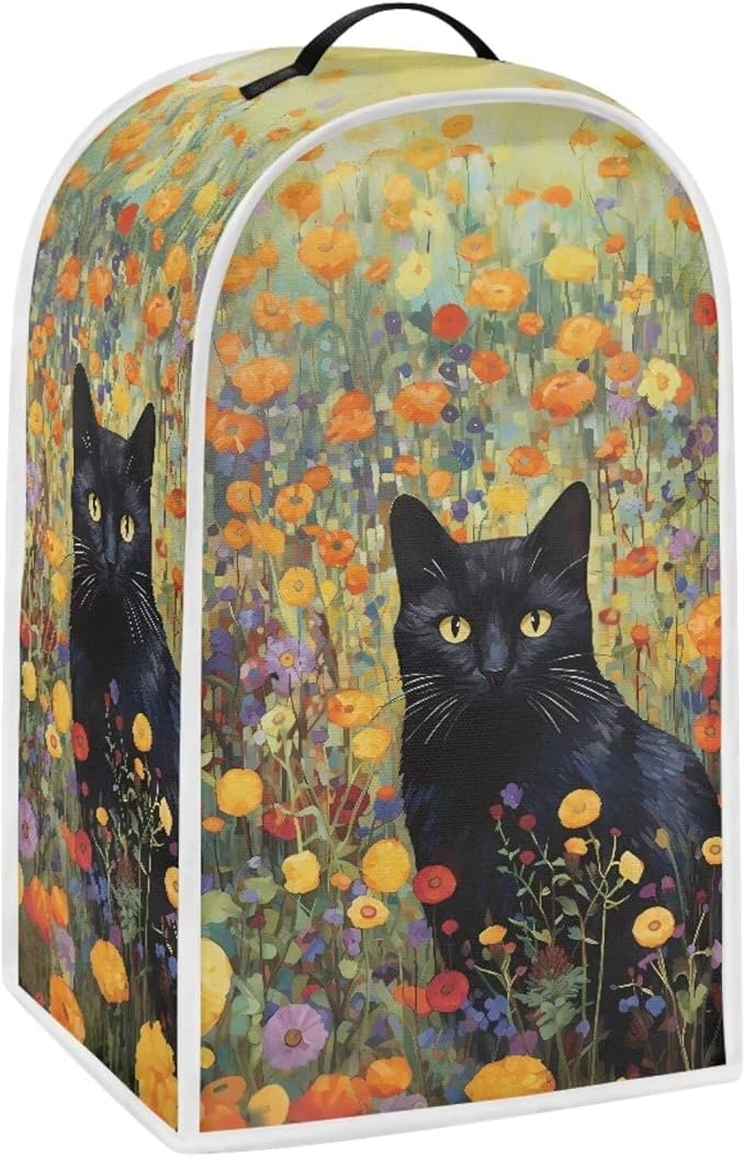 Talayituse Cat Flower Print Blender Cover Kitchen Appliance Covers Stand Mixer - Image 2