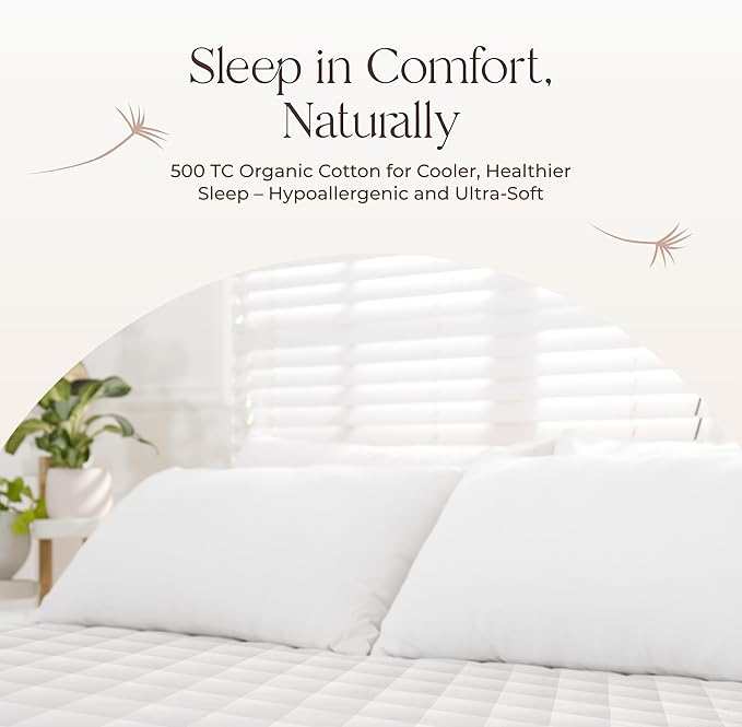 100% Cotton Organic Mattress Pad - Image 8