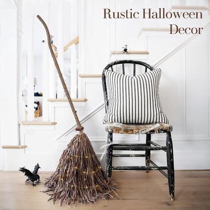 Halloween Decorations - 5.5 Ft Giant Light-Up Witches Broom