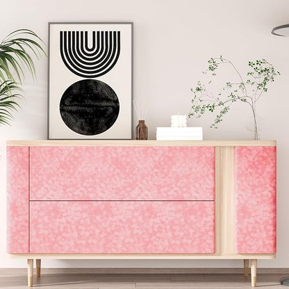 Coral Pink Drawer Liner Self Adhesive Velvet Flocking Liner - Image 5