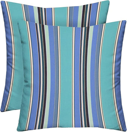 RSH DECOR: Sunbrella Square Throw Pillows Set of 2 | 20" x 20" | Water and by RSHDECOR