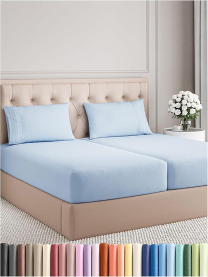 Split King Size 5 Piece Sheet Set by CGKUnlimited