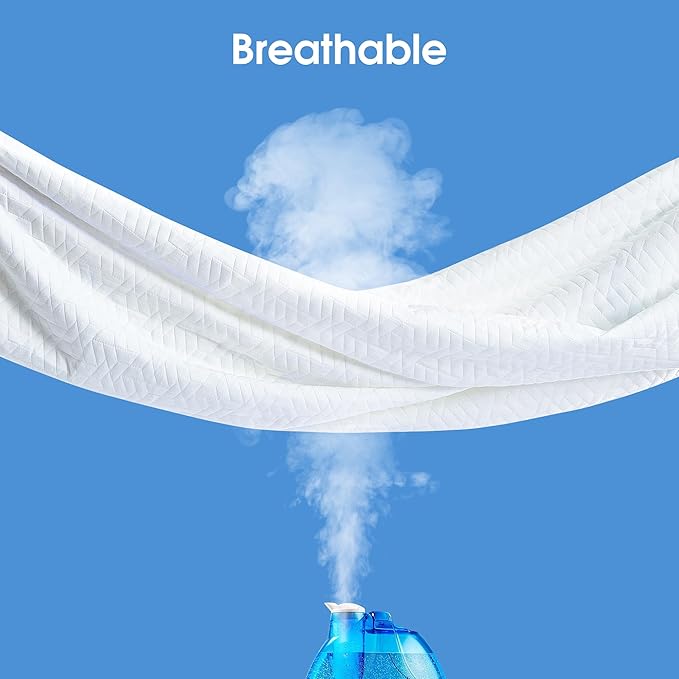 Hanherry 100% Waterproof Mattress Protector Full Size, Mattress Cover 3D Air - Image 5