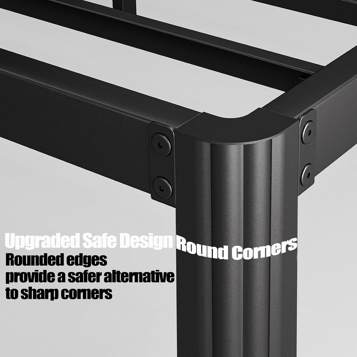 hunlostten 18in heavy duty twin bed frame no showing dimensions