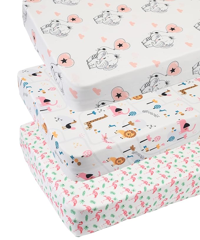 Changing Pad Cover Set 3 Pack Jersey Knit Ultra Soft by Tontukatu