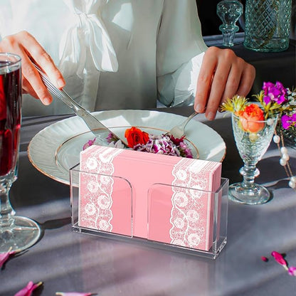 Napkin Holder, Vertical Rectangular Disposable Hand Towel Holder - Image 3
