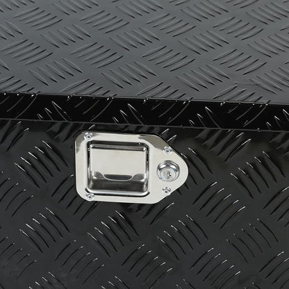 63 in aluminum truck bed tool box, crossover on a desk or shelf