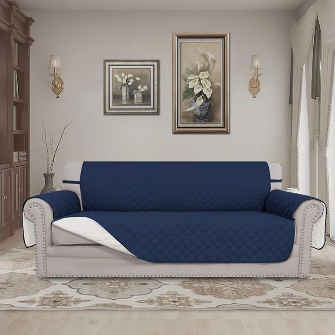 Easy-Going 4 Seater Sofa Slipcover Reversible Sofa Cover Water Resistant Couch - Image 2